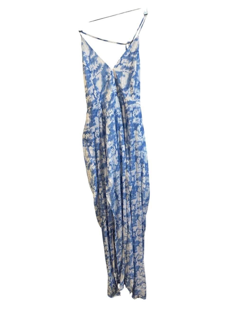 Jumpsuit V-Neck Halter Coastal Resortwear Boho Tropical Wide Leg Romper